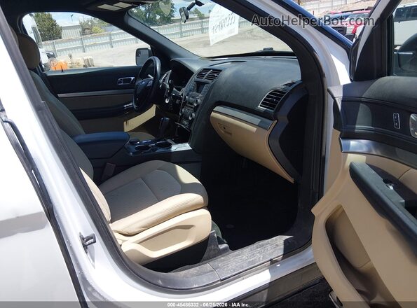 1FM5K8B82HGC91908 2017 FORD EXPLORER White წინა სალონის ხედი