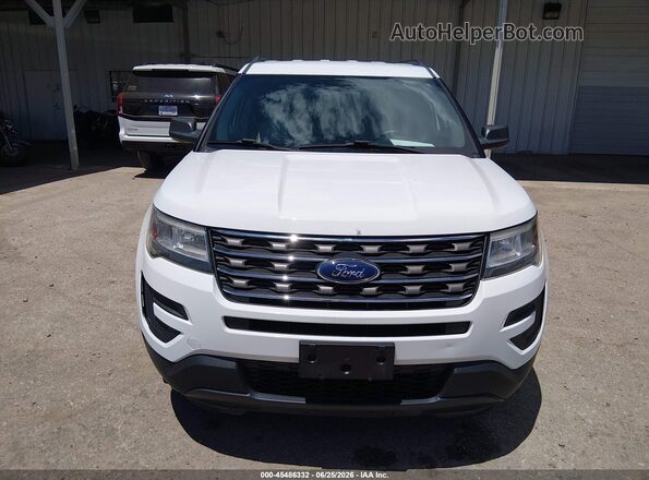 1FM5K8B82HGC91908 2017 FORD EXPLORER White ხელსაწყოთა პანელის ხედი
