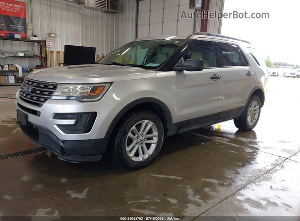 1FM5K8B82HGD58782 2017 FORD EXPLORER Silver Front left