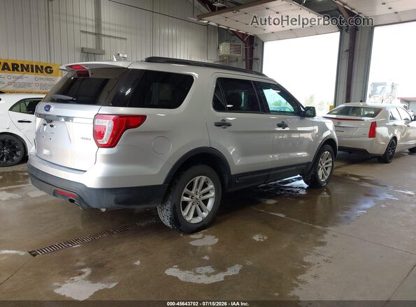 1FM5K8B82HGD58782 2017 FORD EXPLORER Silver Rear right