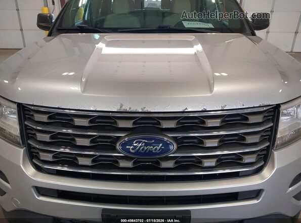 1FM5K8B82HGD58782 2017 FORD EXPLORER Silver Front view