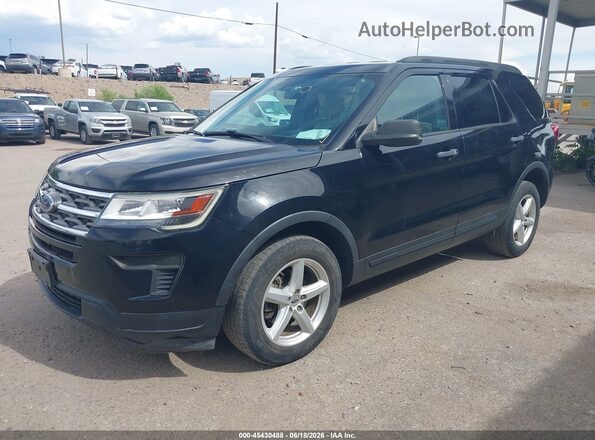 1FM5K8B82JGC45372 2018 FORD EXPLORER Black Передня ліва чверть