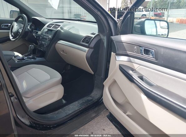 1FM5K8B82JGC45372 2018 FORD EXPLORER Black Вид салону спереду