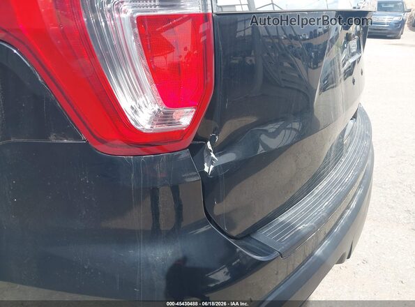 1FM5K8B82JGC45372 2018 FORD EXPLORER Black Вид щитка приладів