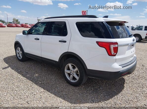 1FM5K8B82JGC77528 2018 FORD EXPLORER White Trasero izquierdo