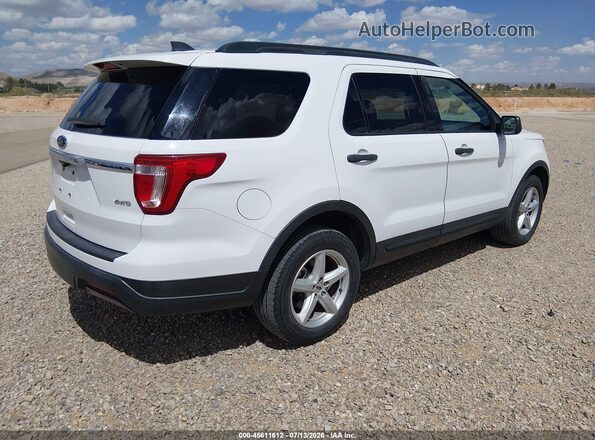 1FM5K8B82JGC77528 2018 FORD EXPLORER White Trasero derecho