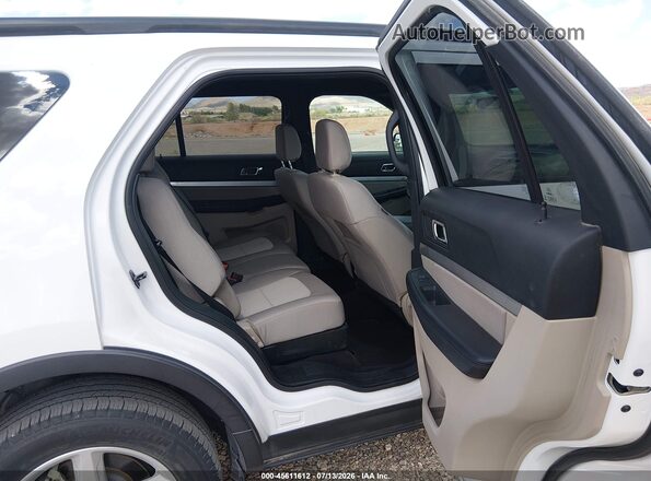 1FM5K8B82JGC77528 2018 FORD EXPLORER White Vista de la etiqueta del VIN