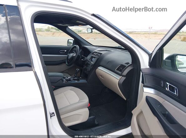 1FM5K8B82JGC77528 2018 FORD EXPLORER White Vista interior delantera