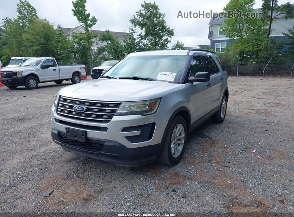 1FM5K8B83GGD17785 2016 FORD EXPLORER Silver Առջևի ձախ երեք քառորդ տեսարան