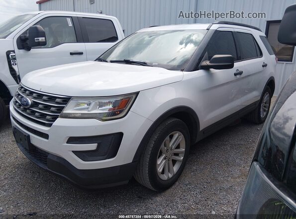 1FM5K8B83HGD72223 2017 FORD EXPLORER White Vista tres cuartos delantera izquierda