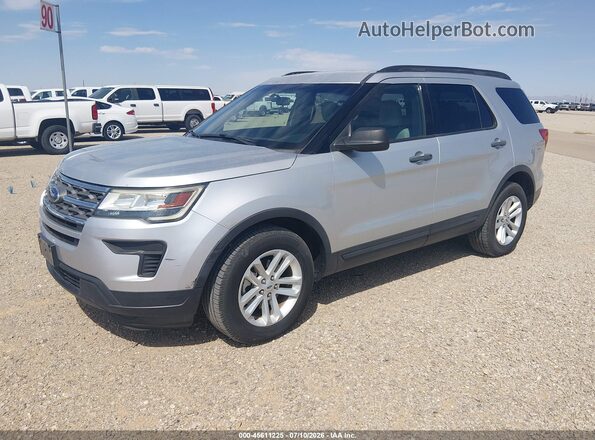 1FM5K8B83JGC45171 2018 FORD EXPLORER Gray Vista tres cuartos delantera izquierda