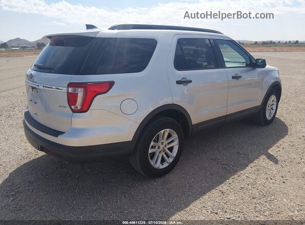 1FM5K8B83JGC45171 2018 FORD EXPLORER Gray Trasero derecho