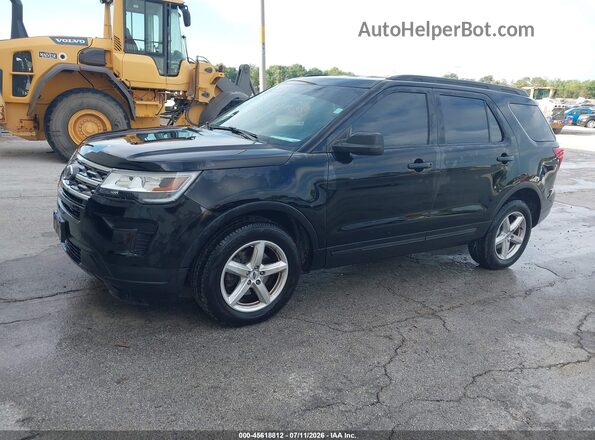 1FM5K8B83JGC45333 2018 FORD EXPLORER Черный Передняя левая четверть