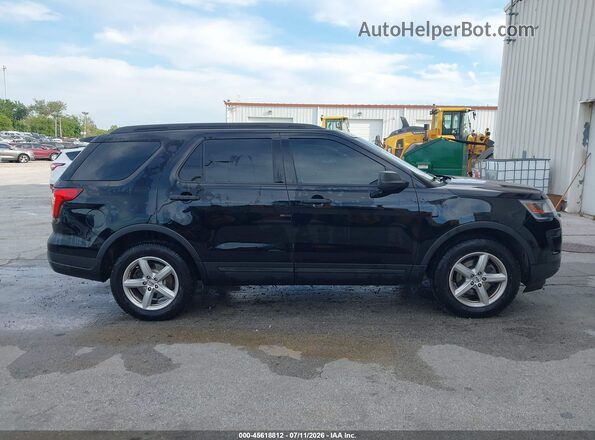 1FM5K8B83JGC45333 2018 FORD EXPLORER Черный Вид задней части салона