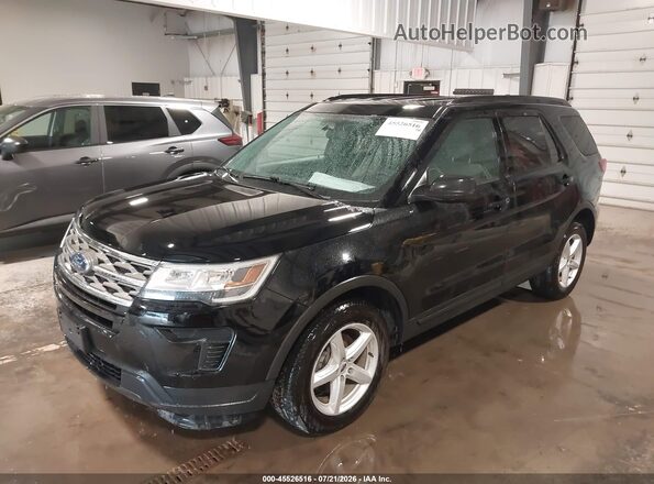 1FM5K8B83JGC45560 2018 FORD EXPLORER Black Vista tres cuartos delantera izquierda