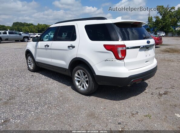 1FM5K8B84GGD32523 2016 FORD EXPLORER Белый Задняя левая четверть