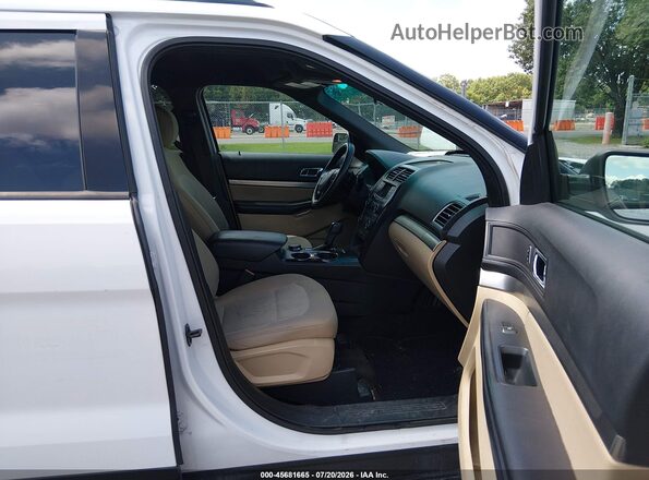 1FM5K8B84GGD32523 2016 FORD EXPLORER Белый Вид салона спереди