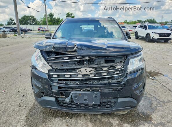 1FM5K8B84HGC13937 2017 FORD EXPLORER Black Front view