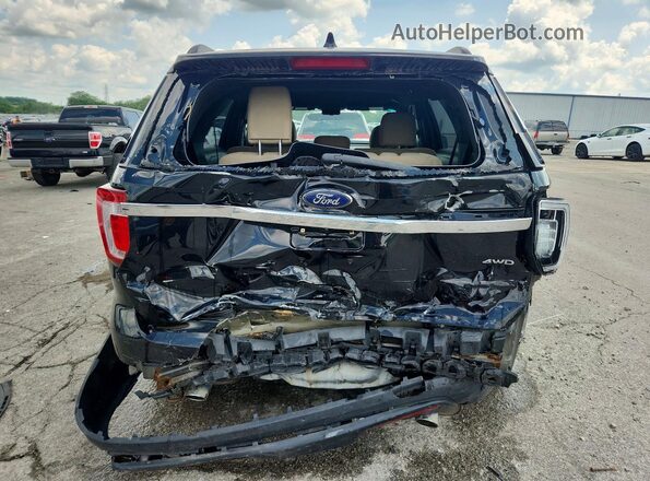 1FM5K8B84HGC13937 2017 FORD EXPLORER Black Rear view