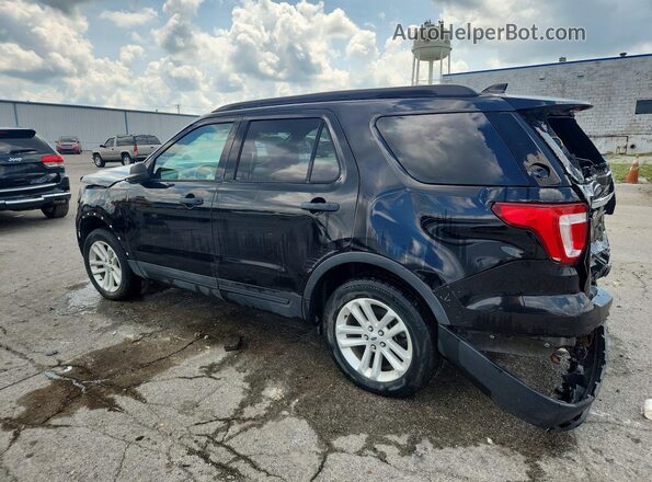 1FM5K8B84HGC13937 2017 FORD EXPLORER Black Rear left