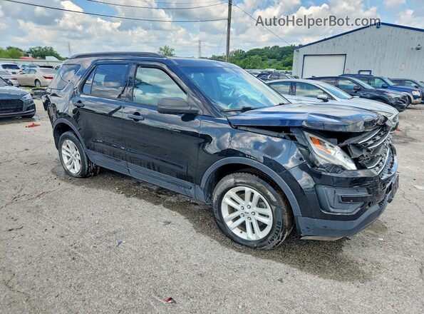 1FM5K8B84HGC13937 2017 FORD EXPLORER Black Front right