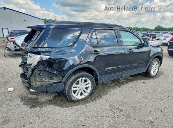 1FM5K8B84HGC13937 2017 FORD EXPLORER Black Rear right