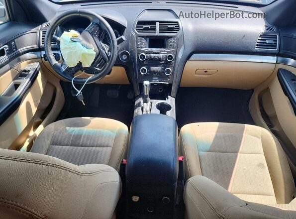 1FM5K8B84HGC13937 2017 FORD EXPLORER Black Dashboard view
