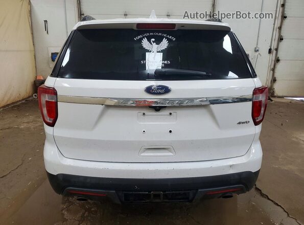 1FM5K8B84HGC41513 2017 FORD EXPLORER White უკანა ხედი