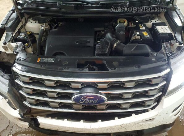 1FM5K8B84HGC41513 2017 FORD EXPLORER White ძრავის განყოფილების ხედი