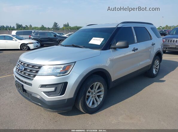 1FM5K8B84HGC63687 2017 FORD EXPLORER Silver Передня ліва чверть