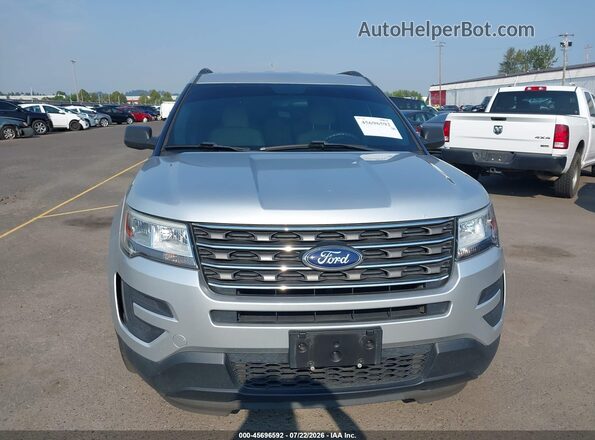 1FM5K8B84HGC63687 2017 FORD EXPLORER Silver Вид щитка приладів