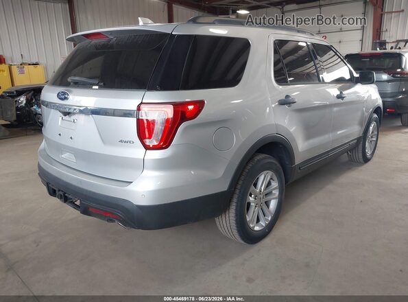 1FM5K8B84HGD22964 2017 FORD EXPLORER Silver Tył prawy
