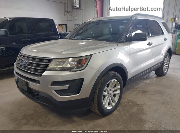 1FM5K8B84HGD22964 2017 FORD EXPLORER Silver Przód lewy