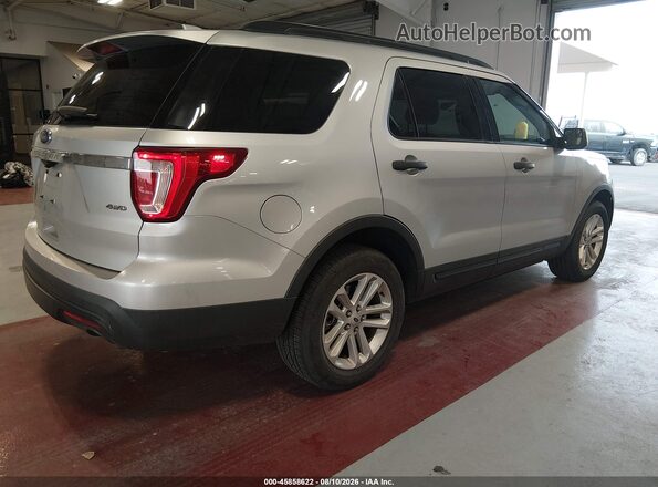1FM5K8B84HGD23001 2017 FORD EXPLORER Серебряный Задняя правая четверть