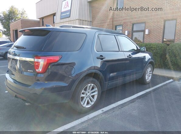 1FM5K8B84HGD72229 2017 FORD EXPLORER Blue Rear right