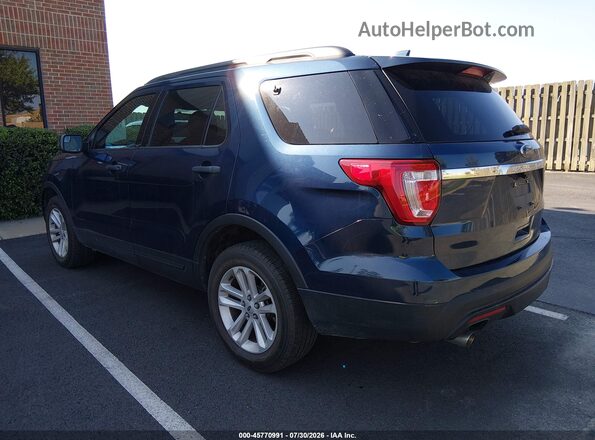1FM5K8B84HGD72229 2017 FORD EXPLORER Blue Rear left