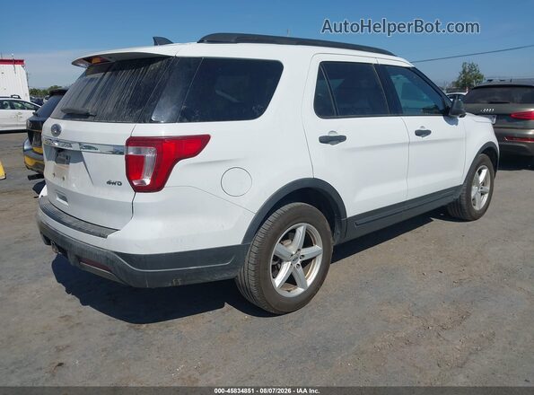 1FM5K8B84JGC00806 2018 FORD EXPLORER Белый Задняя правая четверть