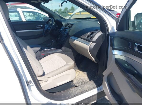 1FM5K8B84JGC00806 2018 FORD EXPLORER Белый Вид салона спереди