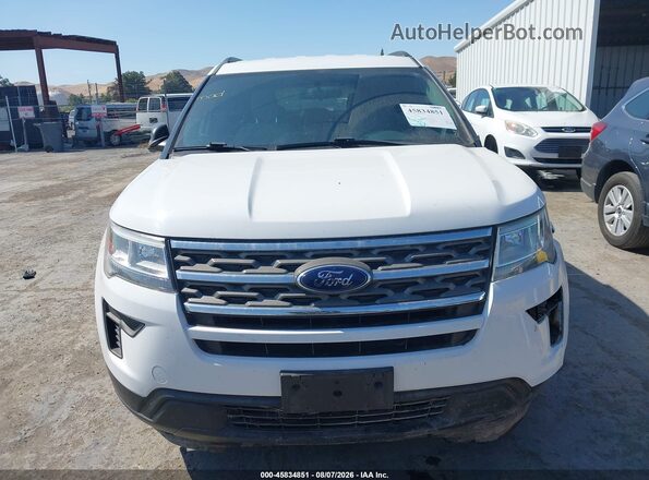 1FM5K8B84JGC00806 2018 FORD EXPLORER Белый Вид щитка приборов