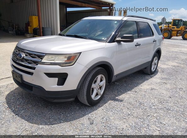 1FM5K8B84JGC45440 2018 FORD EXPLORER Silver Vista tres cuartos delantera izquierda