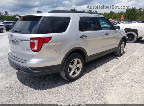 1FM5K8B84JGC45440 2018 FORD EXPLORER Silver Trasero derecho