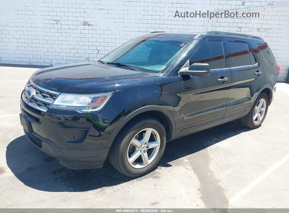 1FM5K8B84JGC45499 2018 FORD EXPLORER Black Передня ліва чверть