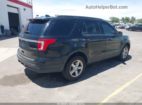 1FM5K8B84JGC45499 2018 FORD EXPLORER Black Задня права чверть