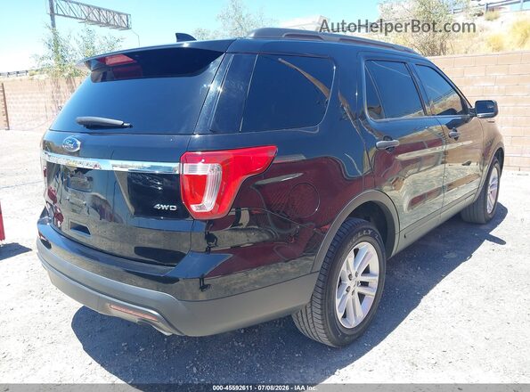 1FM5K8B85GGC94977 2016 FORD EXPLORER Черный Задняя правая четверть