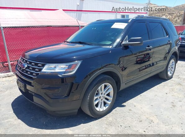 1FM5K8B85GGC94977 2016 FORD EXPLORER Черный Передняя левая четверть