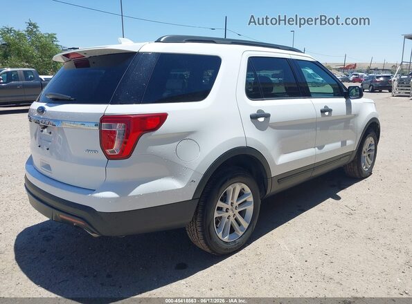 1FM5K8B85HGC91921 2017 FORD EXPLORER White Задня права чверть