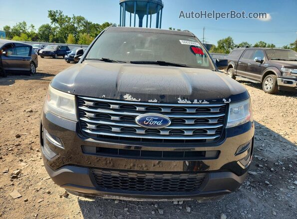 1FM5K8B85HGD07132 2017 FORD EXPLORER Черный Вид спереди