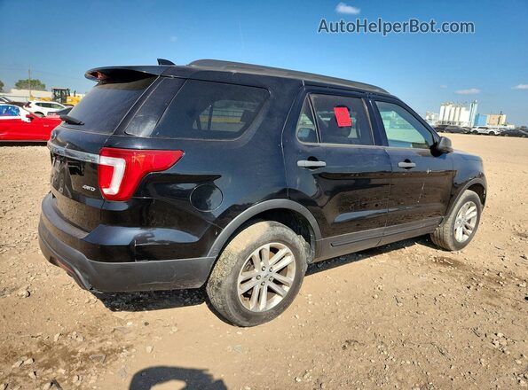 1FM5K8B85HGD07132 2017 FORD EXPLORER Черный Задняя правая четверть