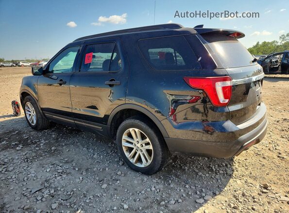 1FM5K8B85HGD07132 2017 FORD EXPLORER Черный Задняя левая четверть