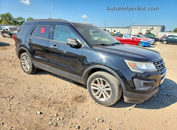 1FM5K8B85HGD07132 2017 FORD EXPLORER Черный Передняя правая четверть
